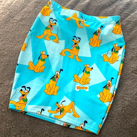 Blackmilk Disney Pluto pencil skirt sz L - Picture 2 of 5